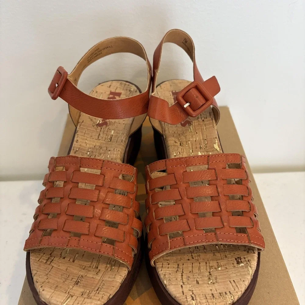 Korks Shoes Womens Size 7 Marley Wedge Sandals Platform Buckle New‎